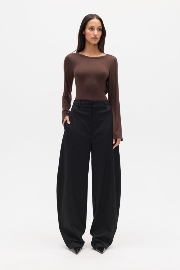 MALLORY TOP - CHOCOLATE 1