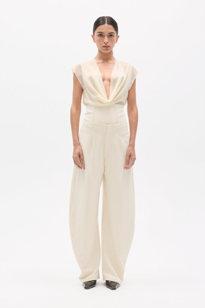 NAVY PANT - IVORY 1