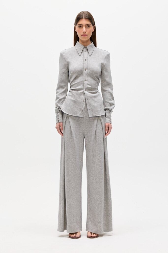 ADAIA TOP - GREY MARLE 1