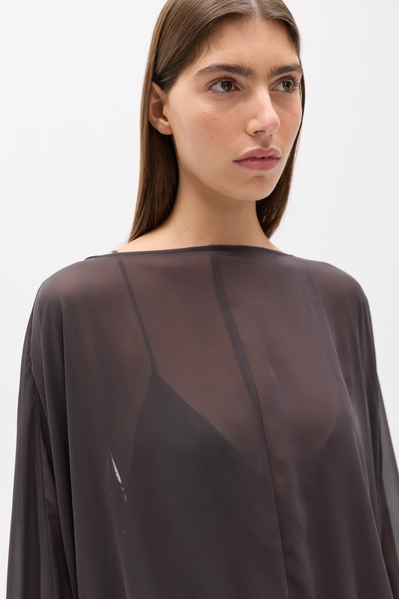 EVARIEL MINI DRESS - TRUFFLE 3