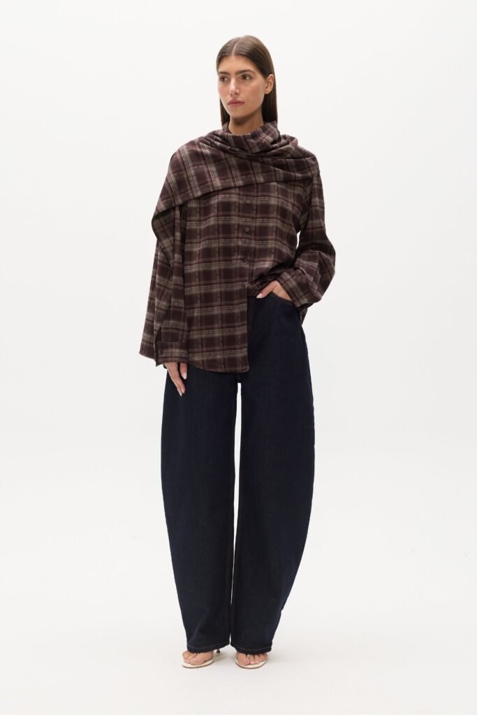 VAUGHN CAPE SHIRT - PLAID 1