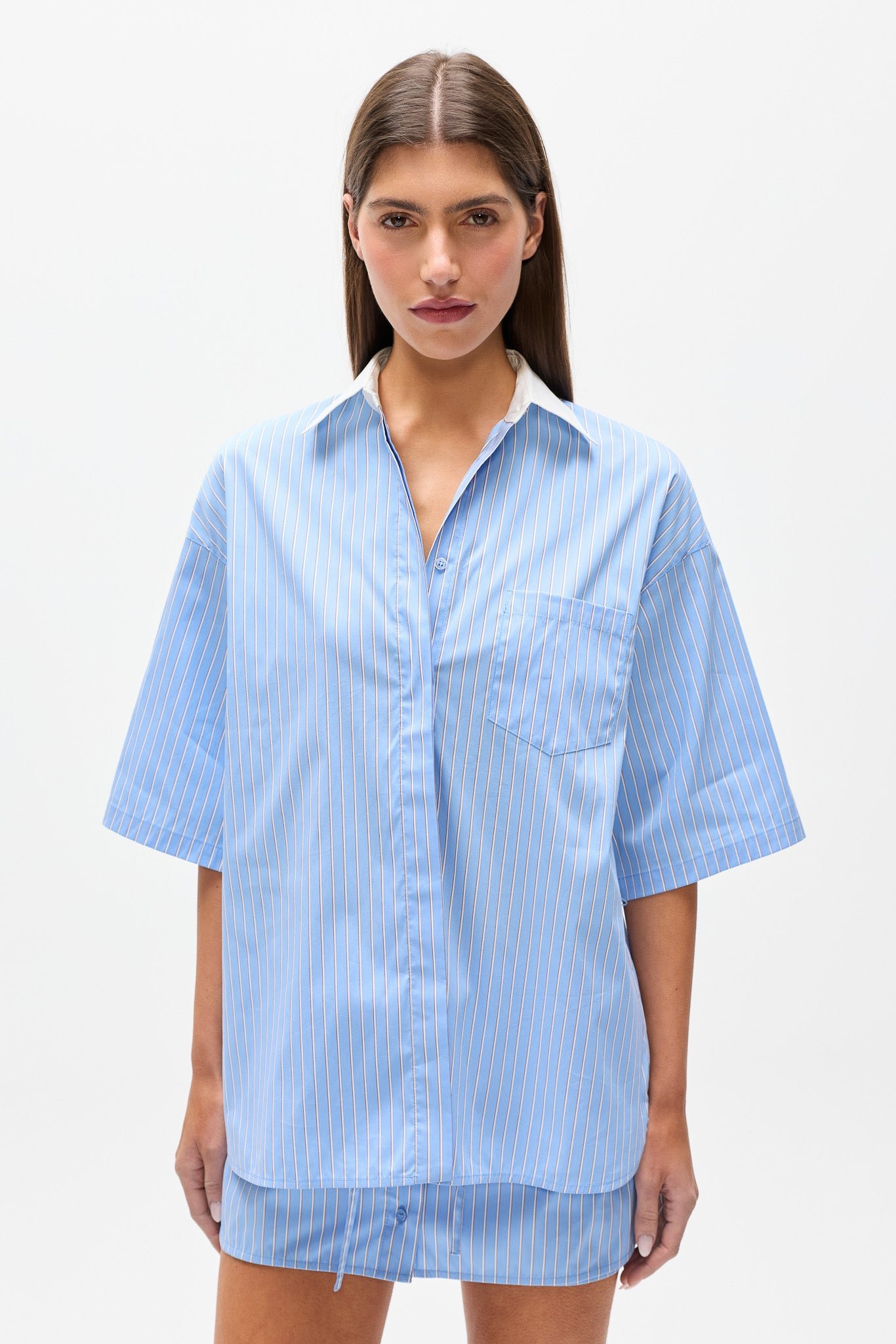 KANZO SHIRT - BLUE STRIPE 2