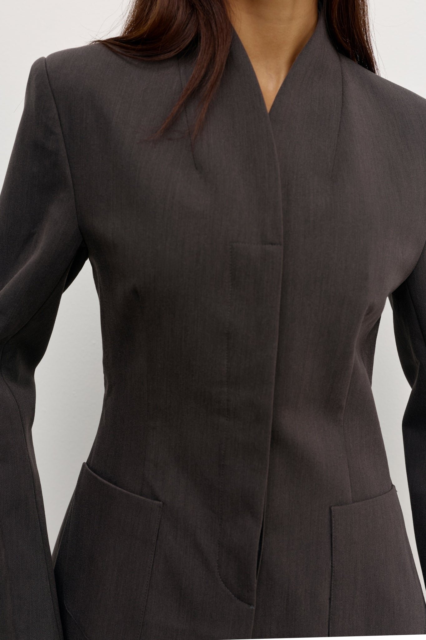 LINDSAY BLAZER - CHARCOAL 3