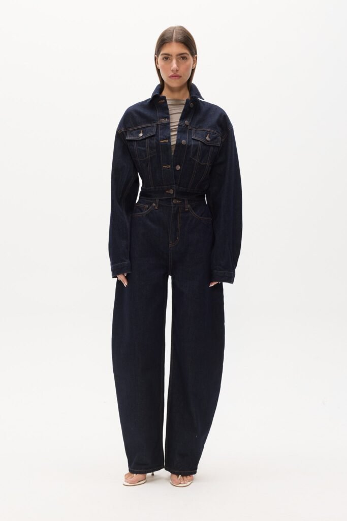 LAINE DENIM JACKET - DARK INDIGO 1