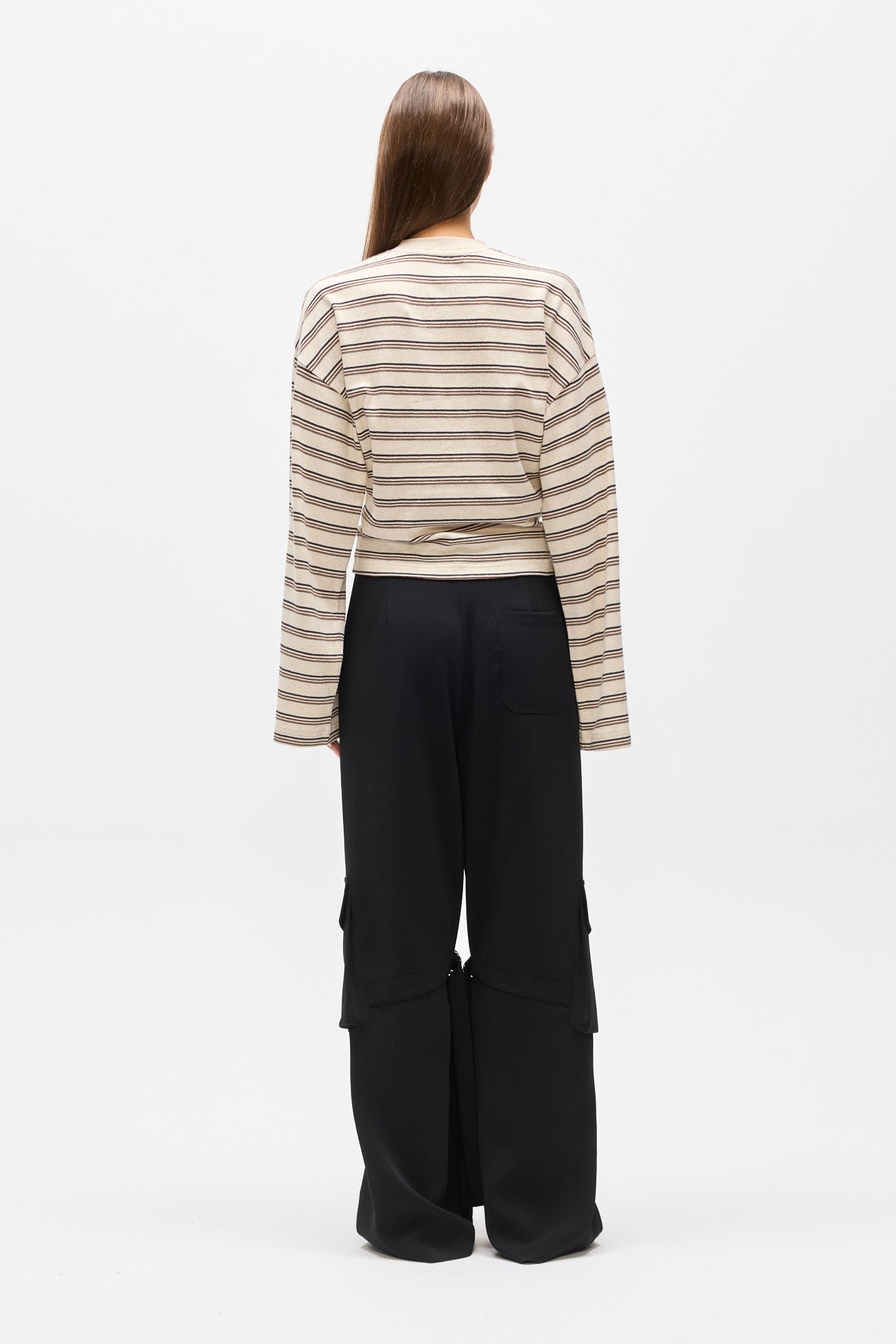 LEX LONG SLEEVE - MOCHA STRIPE 5
