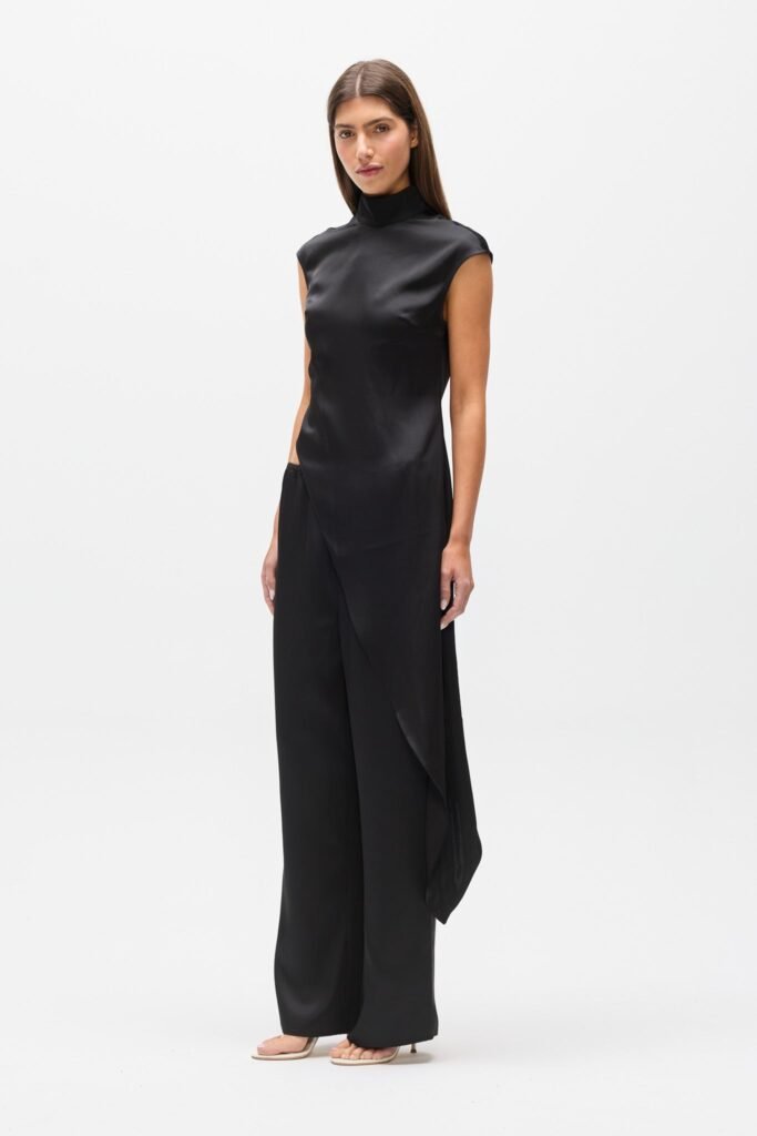 MAYA ASYMMETRY TOP - BLACK 1
